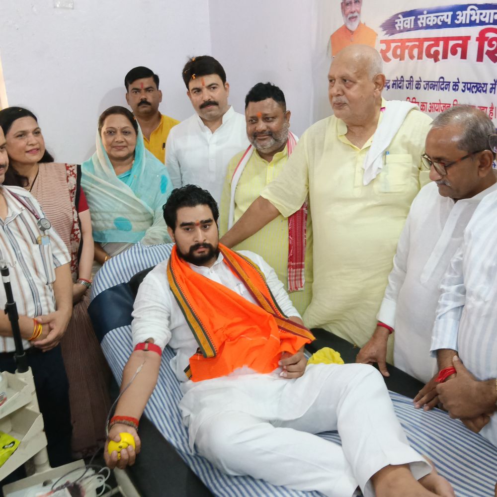 पीएम मोदी के जन्मदिन पर भाजपा का सेवा संकल्प अभियान:देवरिया में सफाई से रक्तदान तक कई कार्यक्रम आयोजित किए गए