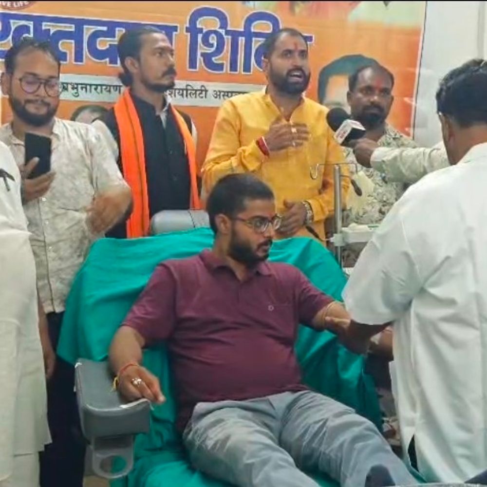 खगड़िया में भाजयुमो ने लगाया ब्लड डोनेशन कैंप:पीएम मोदी के जन्मदिन पर सेवा संकल्प अभियान में युवाओं ने किया रक्तदान
