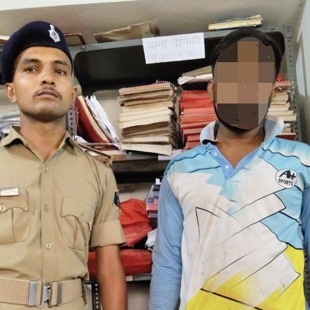 सीवान में हाजत से फरार युवक दोबारा पकड़ा गया:शौच के बहाने 10 घंटे पहले भागा था; मां की शिकायत पर पिस्टल-कारतूस के साथ हुई थी गिरफ्तारी
