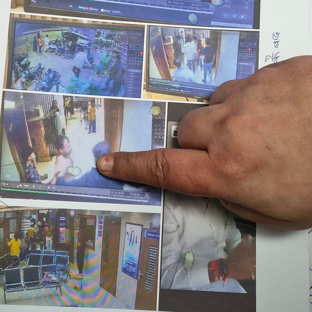मेरठ में गोसेवक ने डॉक्टर के पति को पीटा:हॉस्पिटल में घुसकर लाठी-डंडों से मारा, पिस्टल दिखाकर बोला- जान से मार दूंगा