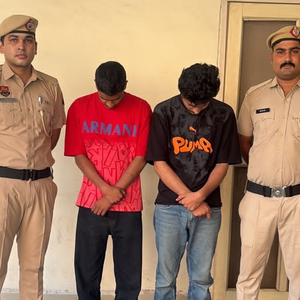 टेलीग्राम पर ट्रेडिंग के नाम पर 1.95 लाख ठगे:पलवल पुलिस ने राजस्थान के 2 युवक अरेस्ट किए, तीन पहले ही पकड़े जा चुके