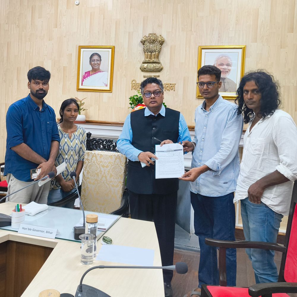 छठे दिन खत्म हुई AISF की भूख हड़ताल:राजभवन ने 10 सूत्री मांगों पर दिया लिखित आश्वासन, 5 सदस्यीय प्रतिनिधिमंडल को बुलाया था