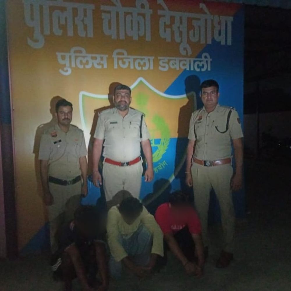 देसूजोधा पेट्रोल पंप लूट का 48 घंटे में खुलासा:हथियारबंद नकाबपोशों ने लूटे थे ₹51 हजार; नाबालिग समेत 4 पकड़े