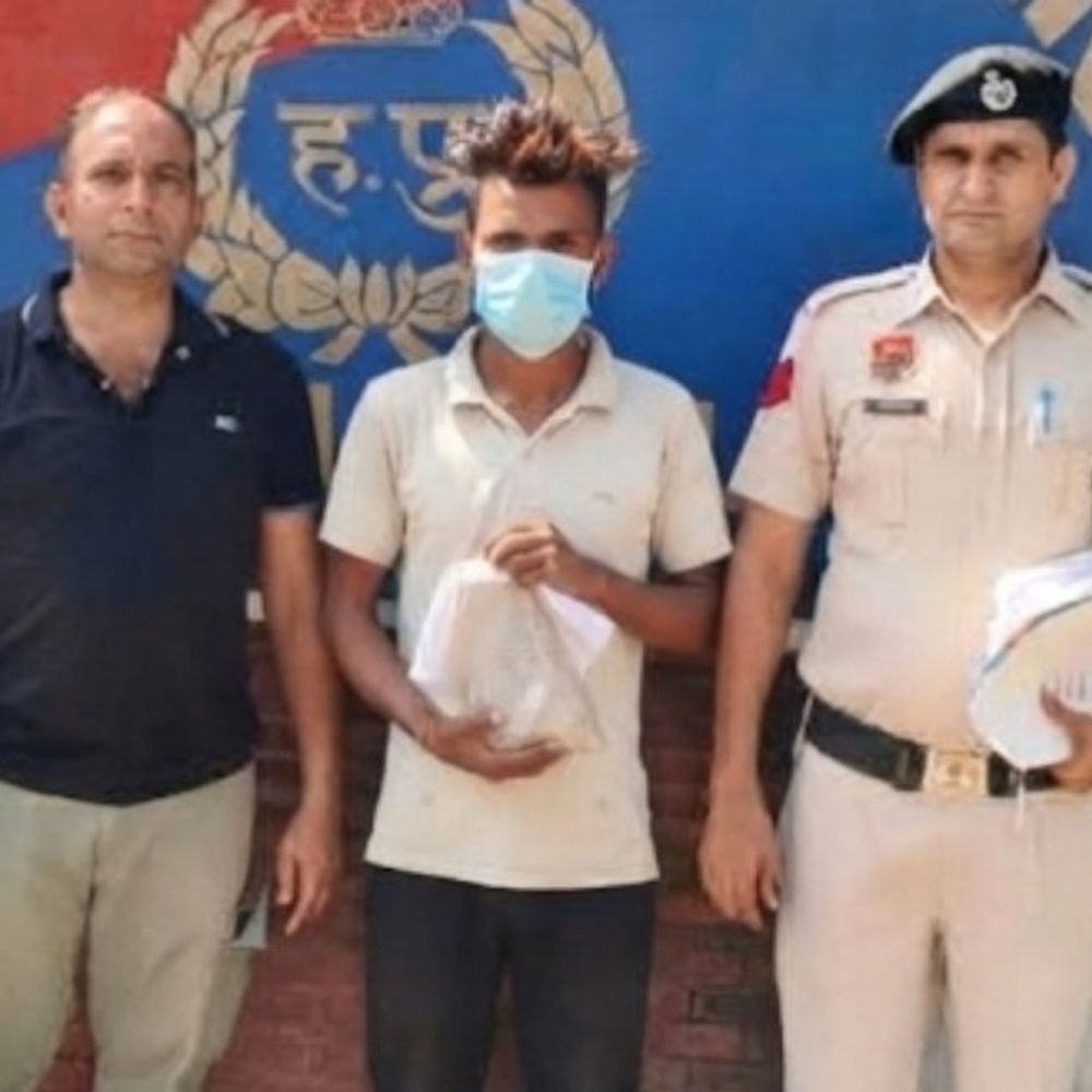 पलवल में देसी कट्टे और कारतूस के साथ आरोपी गिरफ्तार:किसी वारदात की फिराक में था, हथीन टीम ने मिठाका मोड़ से पकड़ा