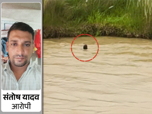 भागलपुर में नदी में कूदा आरोपी लापता:हथियार के साथ पुलिस ने पकड़ा था, चकमा देकर 150 फीट चौड़ी नदी में लगाई थी छलांग