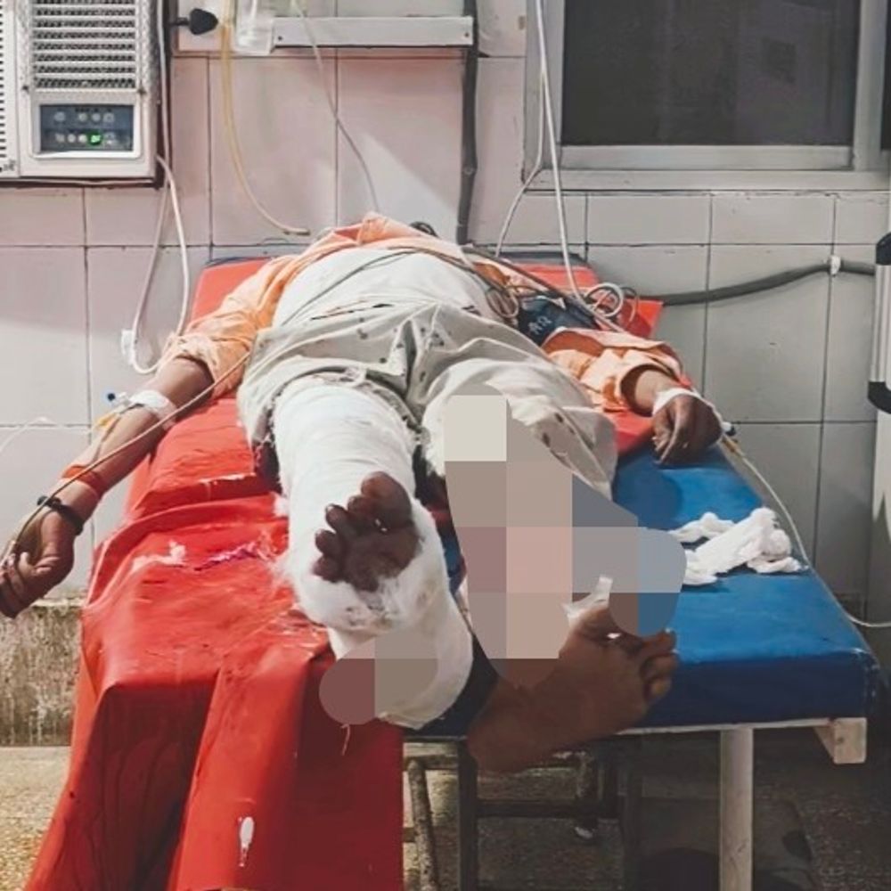 शेखपुरा में 2 बाइक की टक्कर, युवक गंभीर घायल:ससुराल से लौटते समय एक्सीडेंट; 4 महीने पहले हुई थी शादी, PMCH रेफर