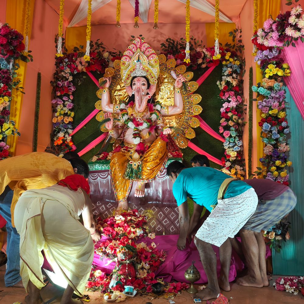 हाथीदह में सात दिन बाद गणपति बप्पा को विदाई:विसर्जन यात्रा में ढोल-नगाड़ों और भक्ति भरे जयकारों गूंजे