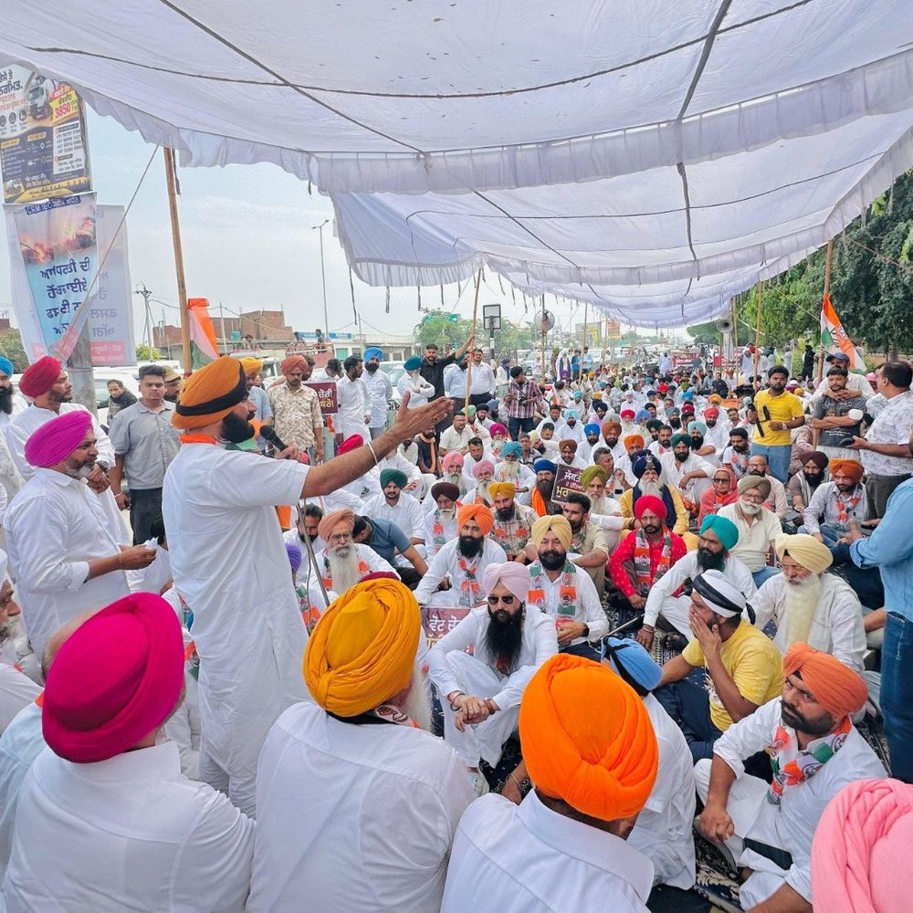 कांग्रेस ने की CEC ज्ञानेश कुमार की गिरफ्तारी की मांग:तरनतारन में डीसी ऑफिस के सामने प्रदर्शन, भाजपा पर ‘वोट चोरी’ का आरोप
