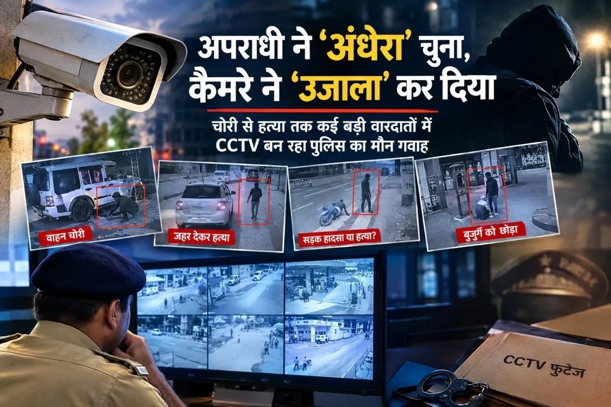 अपराधी ने ‘अंधेरा’ चुना, कैमरे ने ‘उजाला’ कर दिया: चोरी से हत्या तक… CCTV बन रहा पुलिस का मौन गवाह
