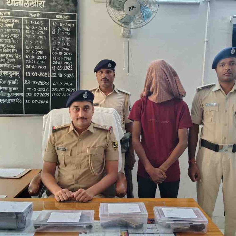 दुकान लूटने पहुंचे बदमाशों ने 3-4 राउंड फायरिंग की:मोतिहारी में एक गिरफ्तार; पिस्टल-कट्टा समेत 21 कारतूस बरामद, 2 की तलाश जारी