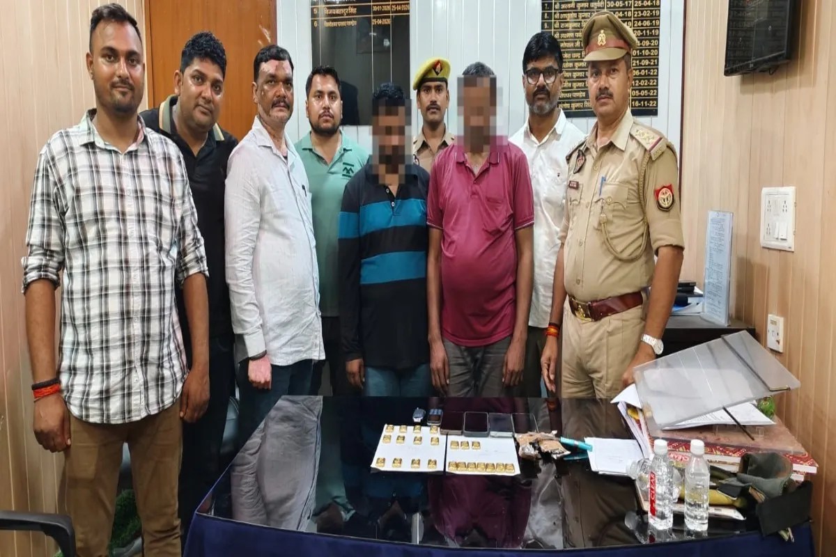 कार के गियर बॉक्स के नीचे बनाया ‘तहखाना’, चंदौली पुलिस ने 2 को पकड़ा, 3.92 करोड़ का सोना बरामद