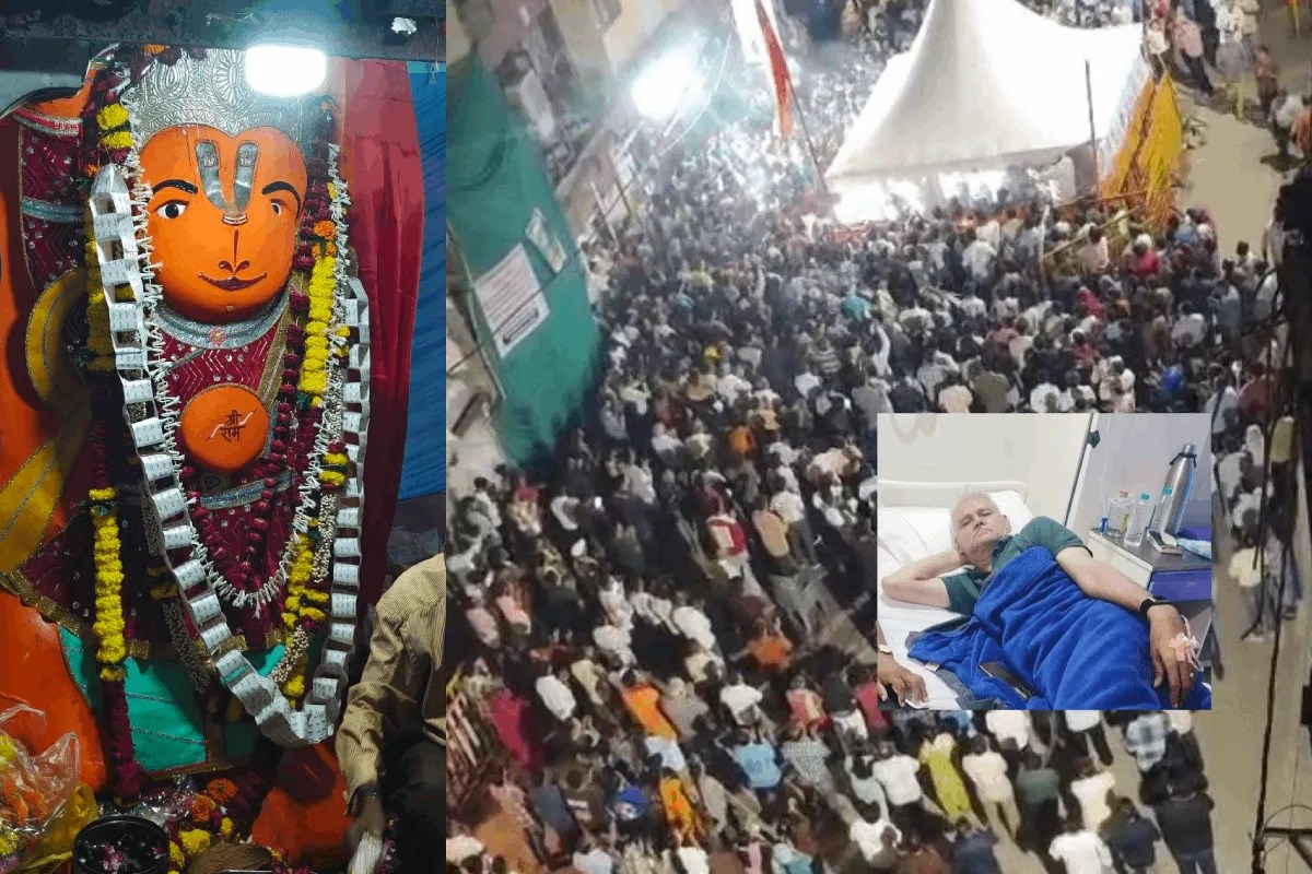 72 घंटे बाद भी एक इंच नहीं हिले उज्जैन के ‘खड़े हनुमानजी’, भावुक भक्तों की जुटी भीड़, पुजारी की तबियत बिगड़ी