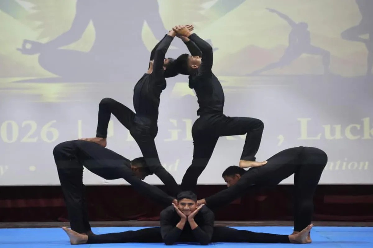 Yoga Championship : लखनऊ में मध्य कमान योग चैंपियनशिप 2026 का समापन, अग्निवीर कार्तिक शर्मा प्रथम