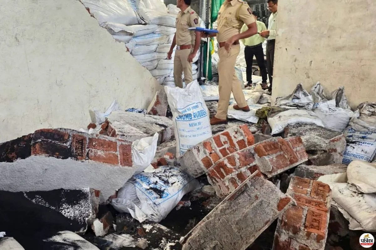 पालघर में बड़ा हादसा: रबर कंपनी की दीवार गिरने से 3 मजदूरों की मौत, बचाव अभियान जारी