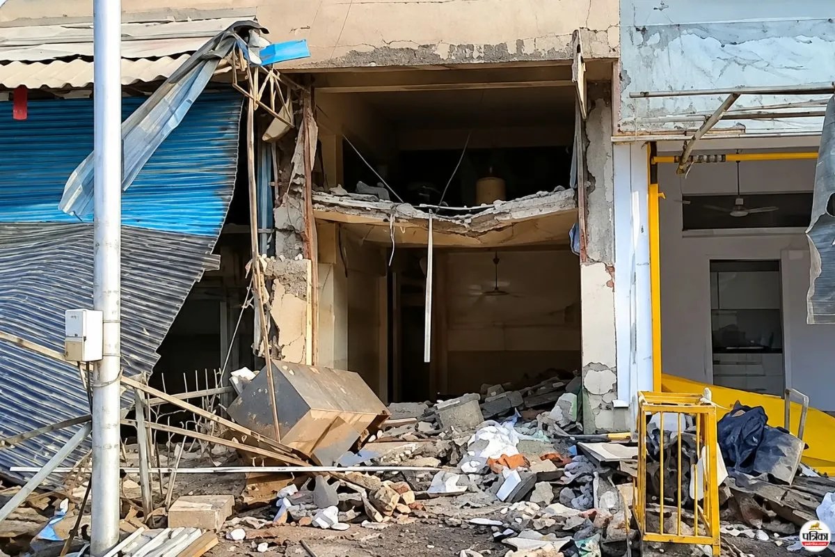 नवी मुंबई के सानपाड़ा में जोरदार धमाका, 6 दुकानें क्षतिग्रस्त, दो लोग गंभीर घायल