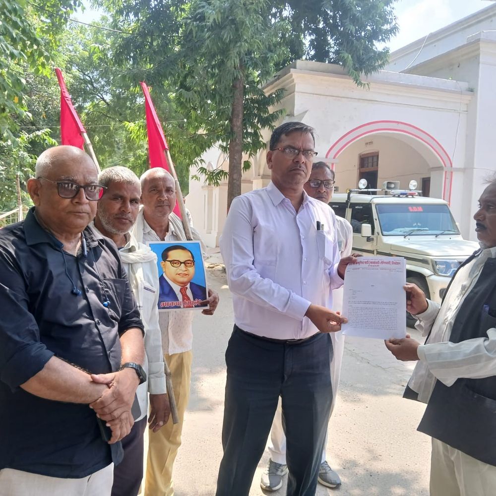 भाकपा(माले)ने सहारनपुर मस्जिद गिराने और गोंडा हत्या पर उठाए सवाल:राज्यपाल को ज्ञापन सौंपकर कहा- यूपी में जंगलराज, संविधान का उल्लंघन