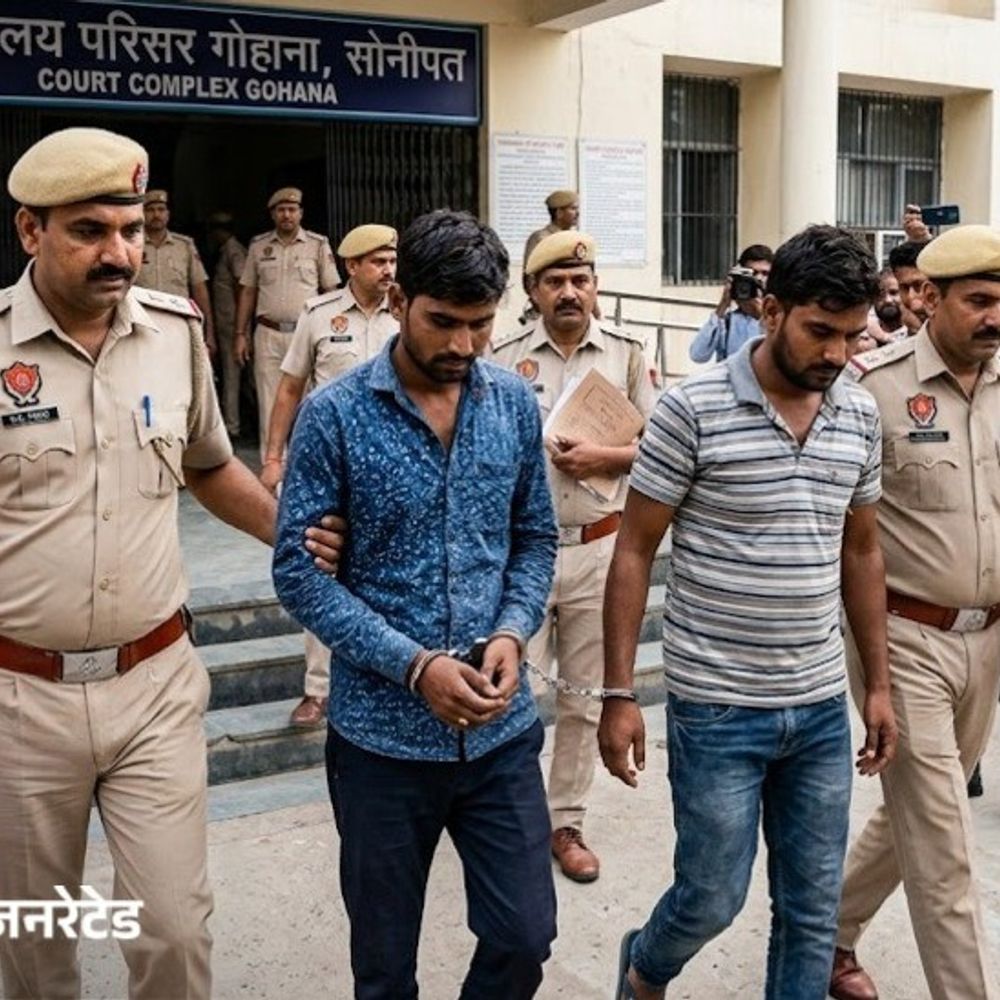 गोहाना में पशु चोरी के आरोप में 2 गिरफ्तार:दो दिन के रिमांड पर; घर के पास से चुराकर ले गए थे