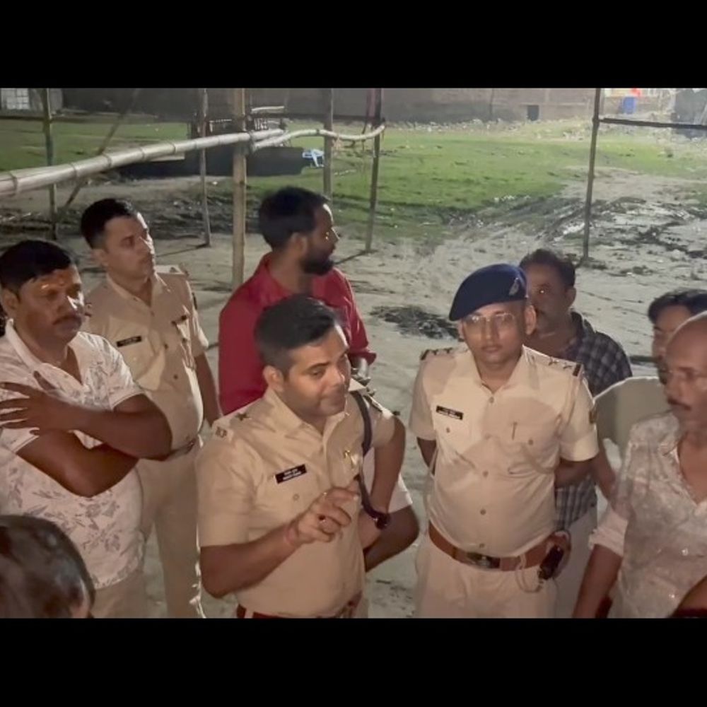 पिपरा में गणेश महोत्सव स्थल का पुलिस ने किया निरीक्षण:सुरक्षा व्यवस्था और तैयारियों का लिया जायजा, 15 से 20 सितंबर तक चलेगा मेला