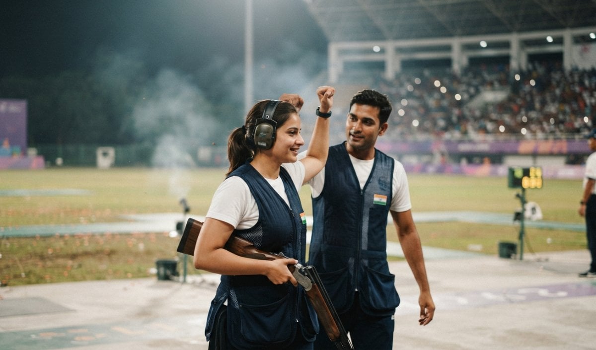 Asian Games: मिक्स्ड Trap Shooting में भारत ने जीता Gold Medal, बना नया रिकॉर्ड