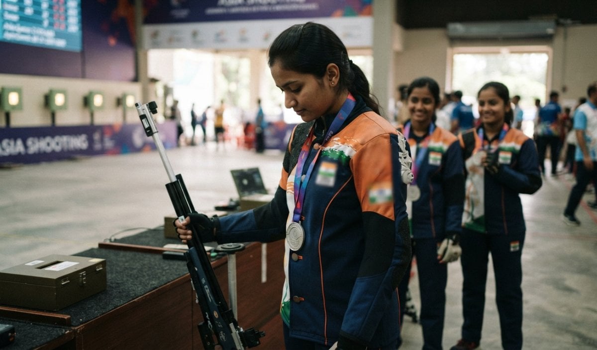 Asian Games: Vidarsa Vinod ने 10m Air Rifle टीम स्पर्धा में जीता Silver Medal