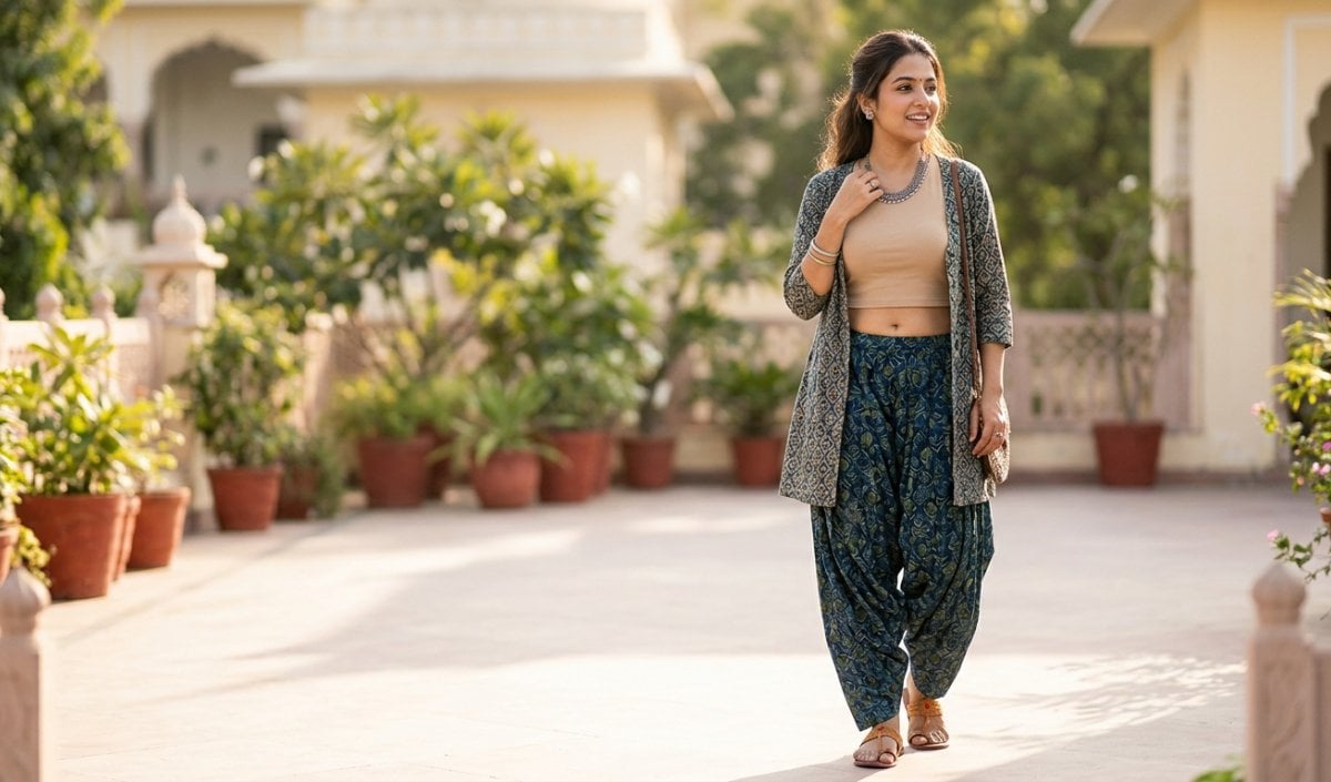 Farsi Salwar को Crop Top और Short Kurti के साथ ऐसे करें स्टाइल, मिलेगा मॉडर्न लुक