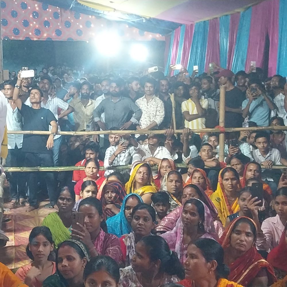अररिया के शिवपुरी में भक्ति जागरण का आयोजन:बाहर से आए कलाकारों ने दी मनमोहक प्रस्तुतियां, सुबह 4 बजे तक चला कार्यक्रम