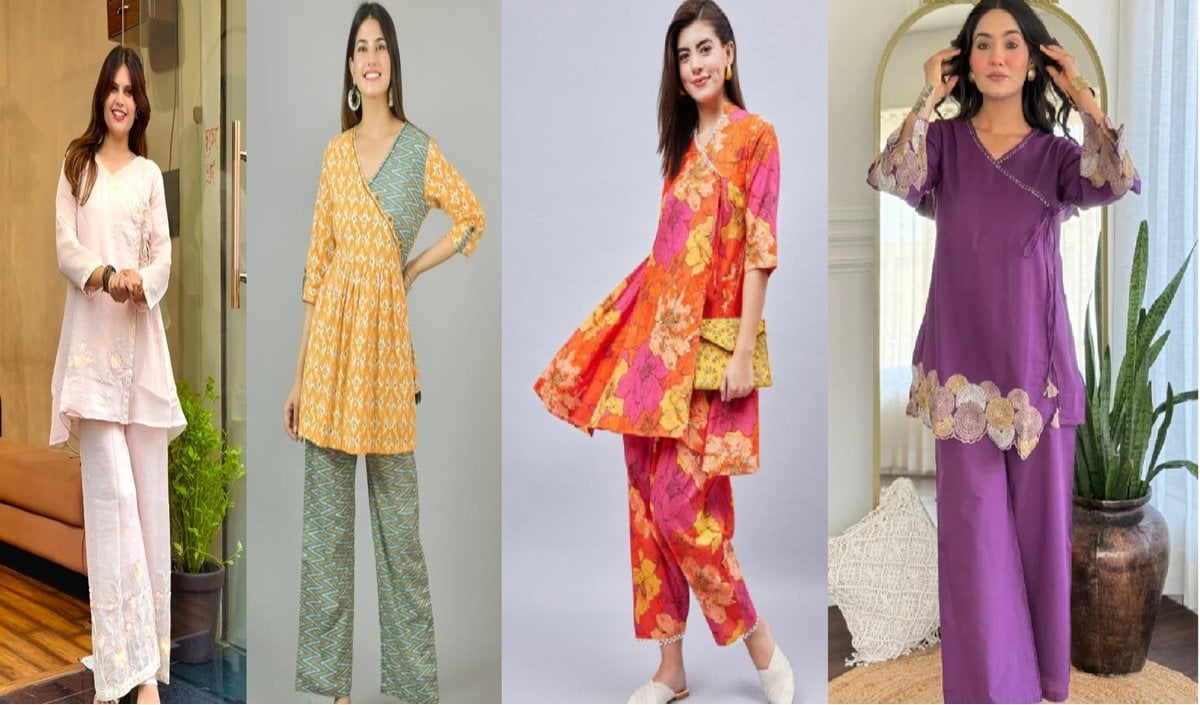 Festive Season में ट्राई करें ये 4 ट्रेंडी Angrakha Style Co-Ord Set Designs