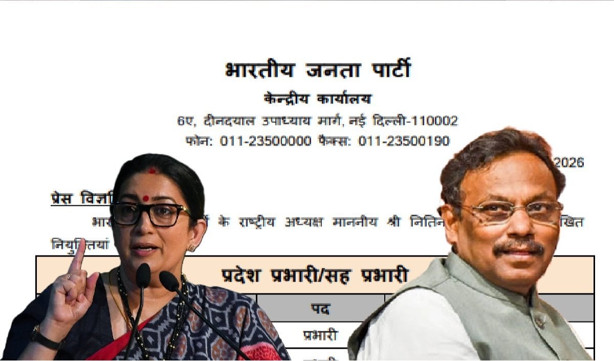 Smriti Irani को हरियाणा तो Vinod Tawde को UP की कमान, 28 राज्यों और 8 UT में BJP ने घोषित किए नए प्रभारी, पूरी सूची यहां पढ़ें
