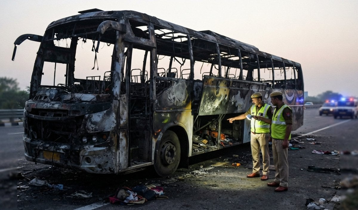 Yamuna Expressway हादसे में 9 की मौत के बाद FIR, थिनर और बस बनावट की जांच तेज