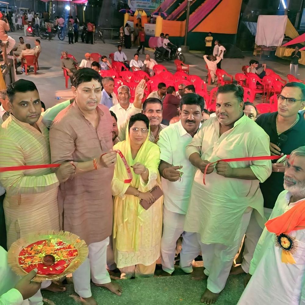 शाहपुर में महाड़ी मेले का शुभारंभ:छड़ी पूजन कर क्षेत्र की सुख, समृद्धि और खुशहाली की कामना की