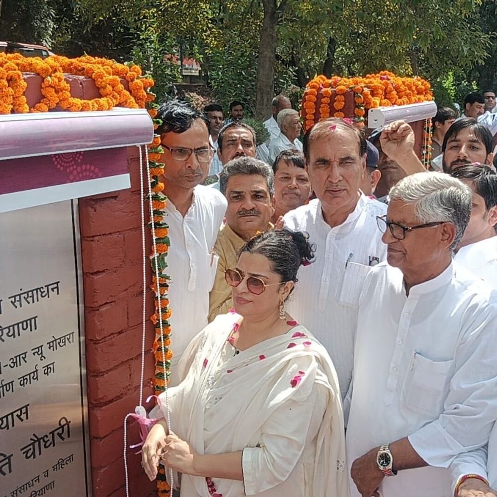 महम में ₹28.79 करोड़ के विकास कार्य शुरू:सिंचाई मंत्री श्रुति चौधरी ने किया शिलान्यास, किसानों से मुलाकात की, समस्याएं सुनी