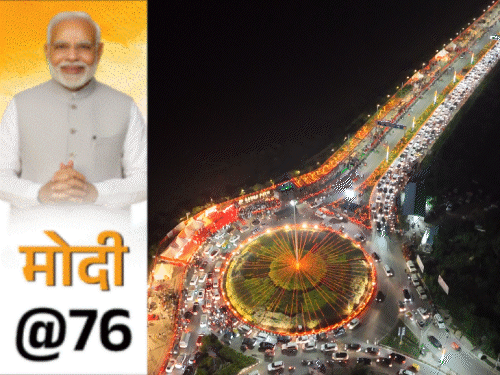 मोदी का जन्मदिन-दीवाली से पहले पूरे बिहार में दीपोत्सव,VIDEO:20 लाख से अधिक दीये जलाए गए, पटना का मरीन ड्राइव रौशनी से जगमगाया