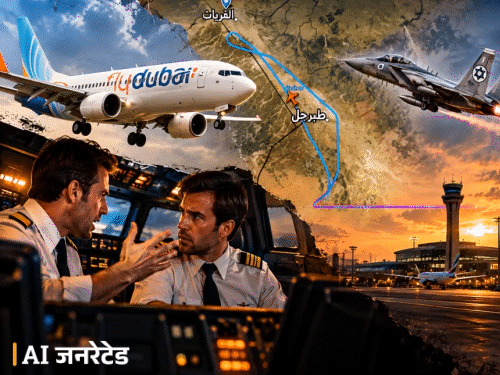 दुबई-तेल अवीव फ्लाइट हाईजैक होने का अलर्ट:इजराइल ने फाइटर जेट भेजा, लैंडिंग के बाद पता चला- पायलटों में हाथापाई हुई थी