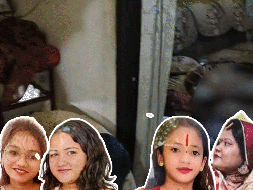 पत्नी और 3 बेटियों को पहले जहर दिया,फिर सिर कुचला:खाने में मिलाकर दिया था जहर, जिंदा बचने के डाउट में पत्थर से कुचला
