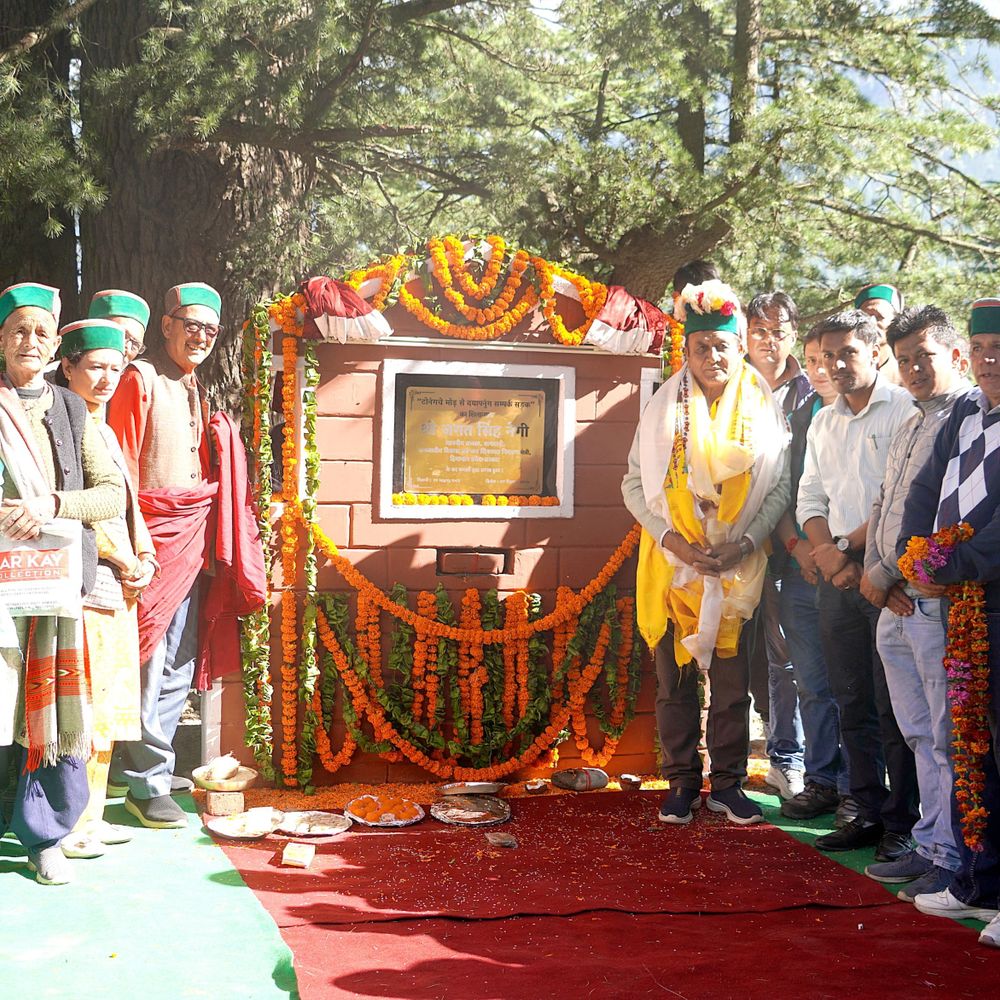 किन्नौर में मंत्री जगत सिंह ने किया सड़क का शिलान्यास:700 मीटर लंबा मार्ग, 66 लाख रुपए किए जाएंगे खर्च, लोगों को मिलेगी सुविधा