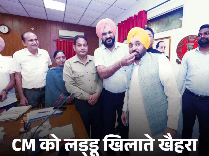 पंजाब सरकार-मुलाजिमों में फिर बढ़ी तकरार:मुलाजिम नेता बोले-लड्‌डू-लोई के ट्रैप में फंसाया, फोटो वायरल की; अब पानी तक नहीं पियेंगे
