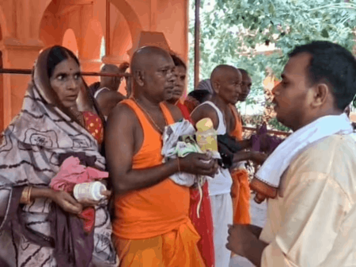 गयाजी के देवघाट पर पितृपक्ष मेला शुरू:पितरों के मोक्ष के लिए पहुंच रहे तीर्थयात्री, वैदिक मंत्रों के साथ पिंडदान; सुरक्षा के लिए पुलिस तैनात