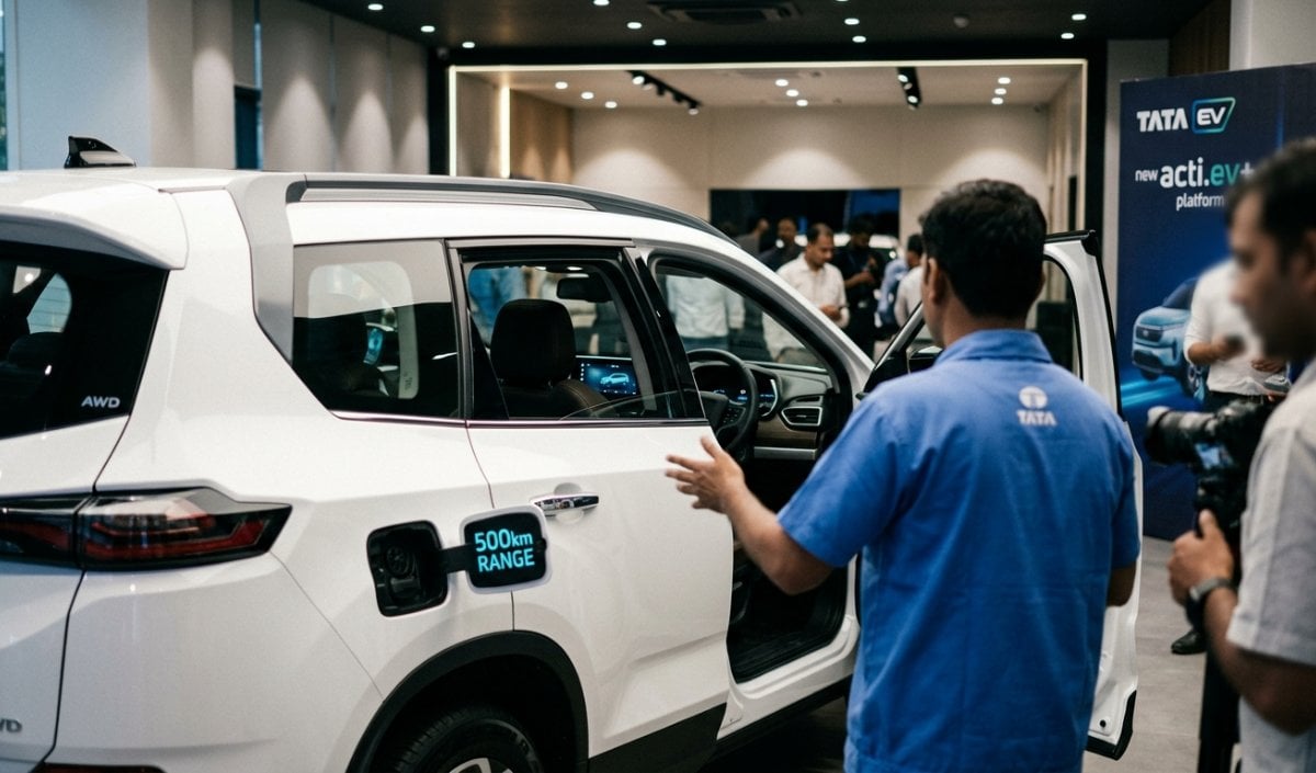 Tata Safari EV 500km रेंज और AWD के साथ 2026 के अंत तक होगी लॉन्च