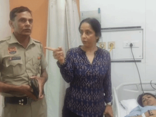 गुरुग्राम मेदांता में भर्ती पति ने 112 पर किया कॉल:पुलिस ने कार में बेहोश पत्नी को अस्पताल पहुंचाया; डॉक्टर बोले-थोड़ी देर होती तो जान चली जाती