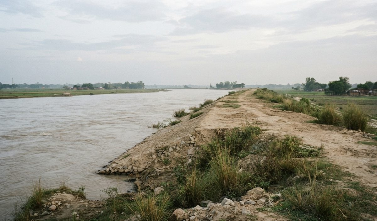 बिहार के बगहा में Gandak River का तटबंध 10 मीटर टूटा, तीन गांवों में बाढ़ का खतरा