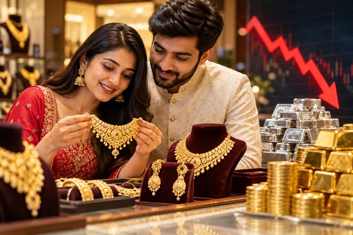 Gold Price Today: जेवर बनवाने वालों के लिए गुड न्यूज, सोना 8 दिन में करीब 6000 रुपये और चांदी 15,000 रुपये टूटी, जानिए क्यों आ रही गिरावट