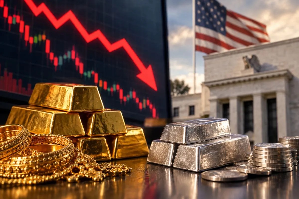 Gold Rate Today: अमेरिका ने 3 साल बाद ब्याज दर बढ़ाई तो टूट गया सोना, चांदी में भी गिरावट, जानिए क्या रह गए हैं दाम