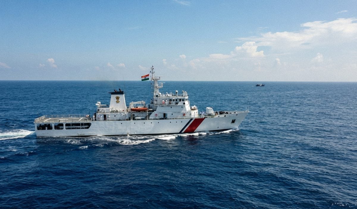 Indian Coast Guard ने अरब सागर में पकड़ी ईरानी नौका, 3000 करोड़ रुपये के Drugs जब्त