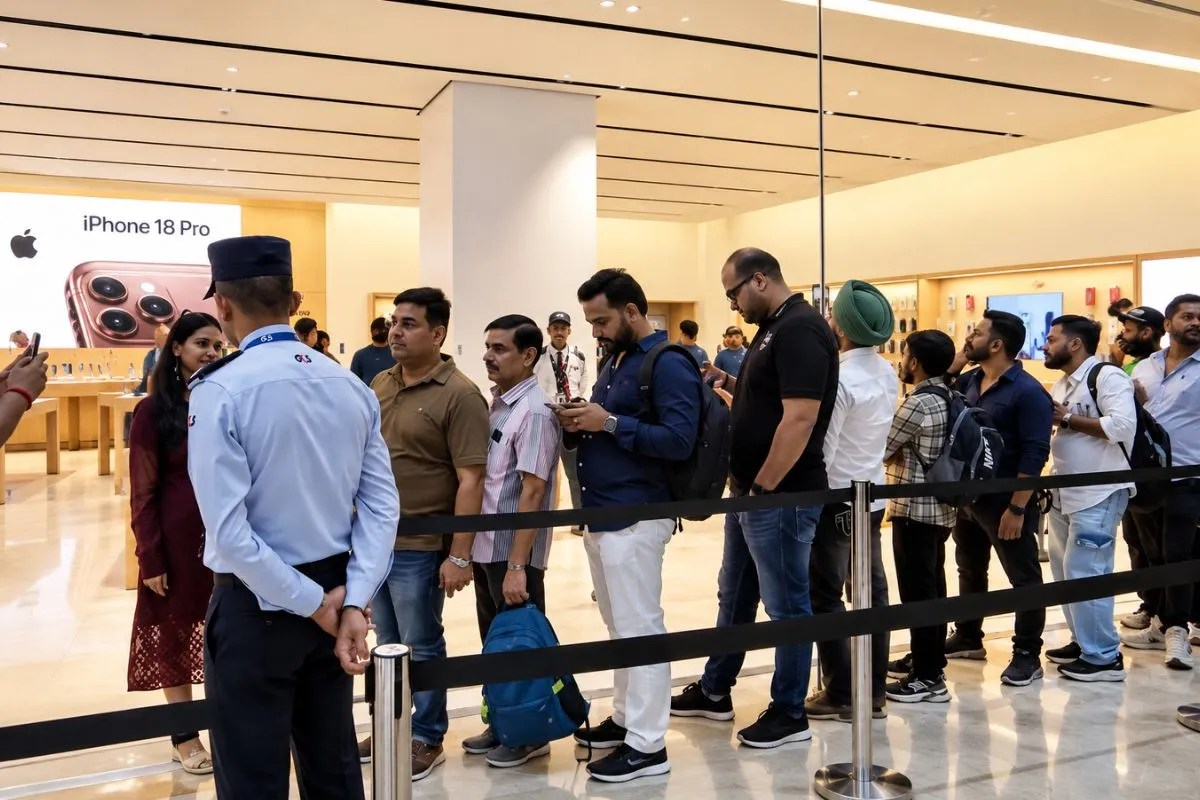 Apple iPhone 18 Pro और iPhone 18 Pro Max के लिए रातभर लगी कतारें, दिल्ली से मुंबई तक ऐपल स्टोर्स पर भारी भीड़, जानें कीमत और ऑफर्स