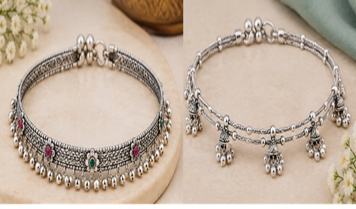 Mahalakshmi Vrat पर खूबसूरत लुक के लिए ट्राई करें ये 4 Kada Payal Designs
