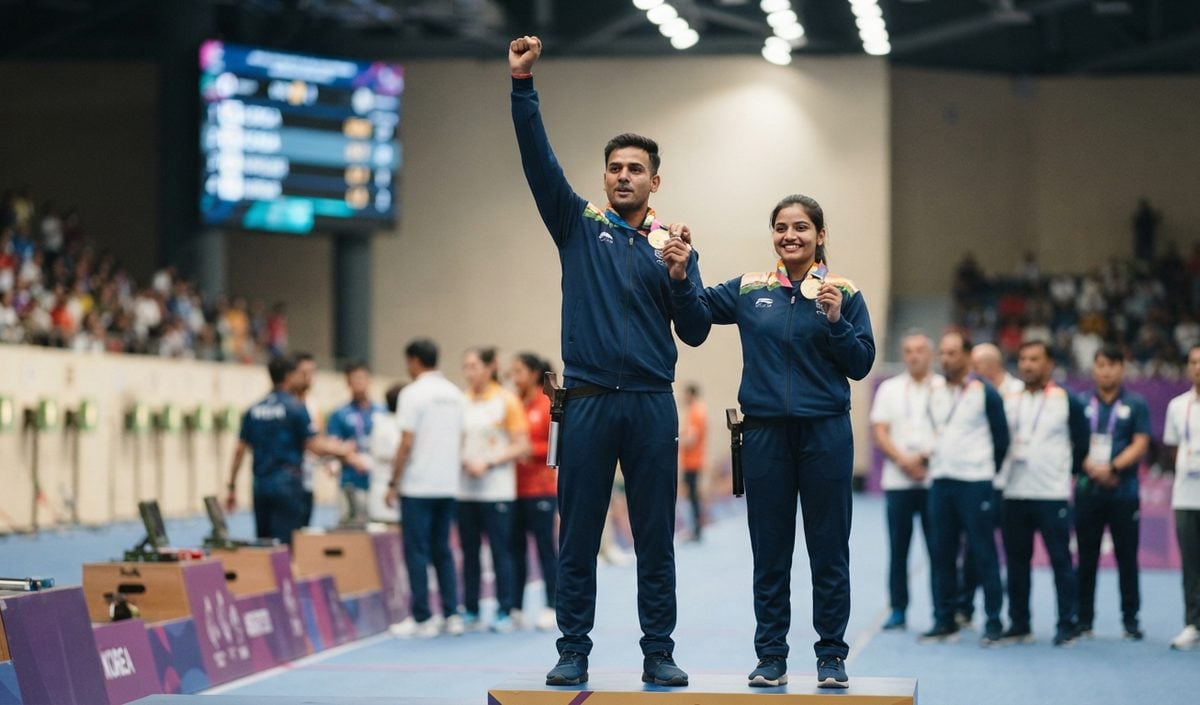 Asian Games: Kamaljeet और Suruchi की जोड़ी ने शूटिंग में जीता Gold, कोरिया को दी मात