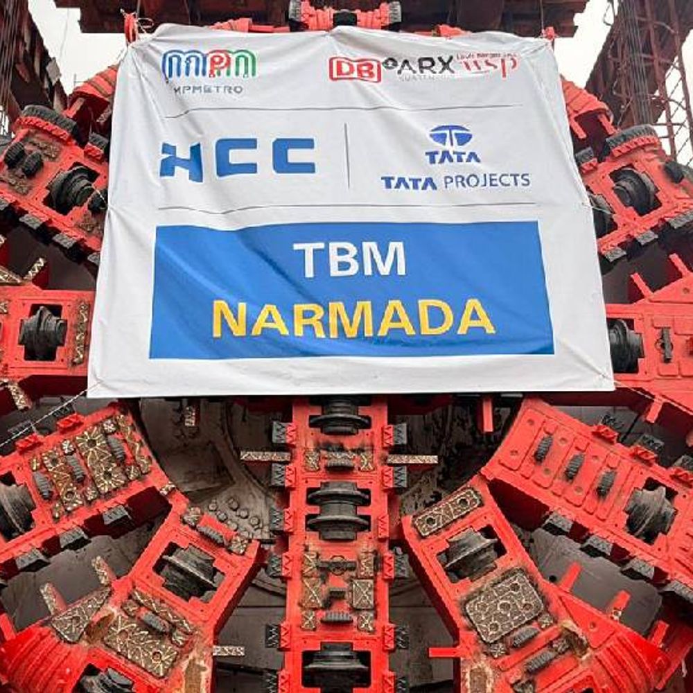 इंदौर मेट्रो की पहली TBM ‘नर्मदा’ लॉन्च:1000 टन से ज्यादा भार उठाने वाली तकनीक से उतारी TBM; मेट्रो का अंडरग्राउंड मिशन शुरू
