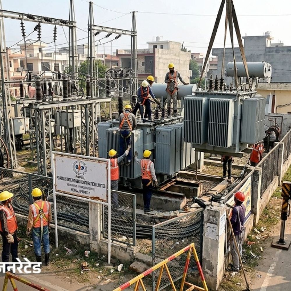 मोहाली में सुबह 8 बजे से चार घंटे बिजली कट:ट्रांसफार्मर की क्षमता बढ़ाने के लिए होगी मेंटीनेंस, दोपहर 12 बजे मिलेगी राहत
