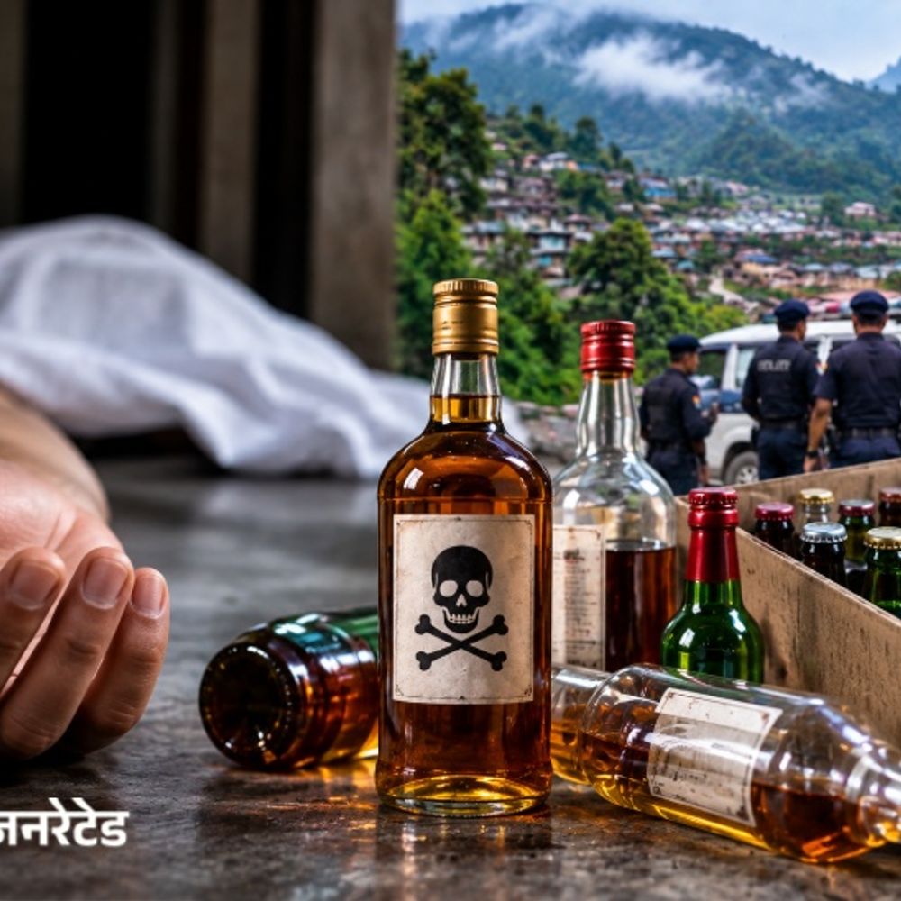 नगालैंड में जहरीली शराब पीने से 9 लोगों की मौत:छापेमारी में 470 बोतलें और बीयर कैन जब्त, राज्य में शराब पर है बैन