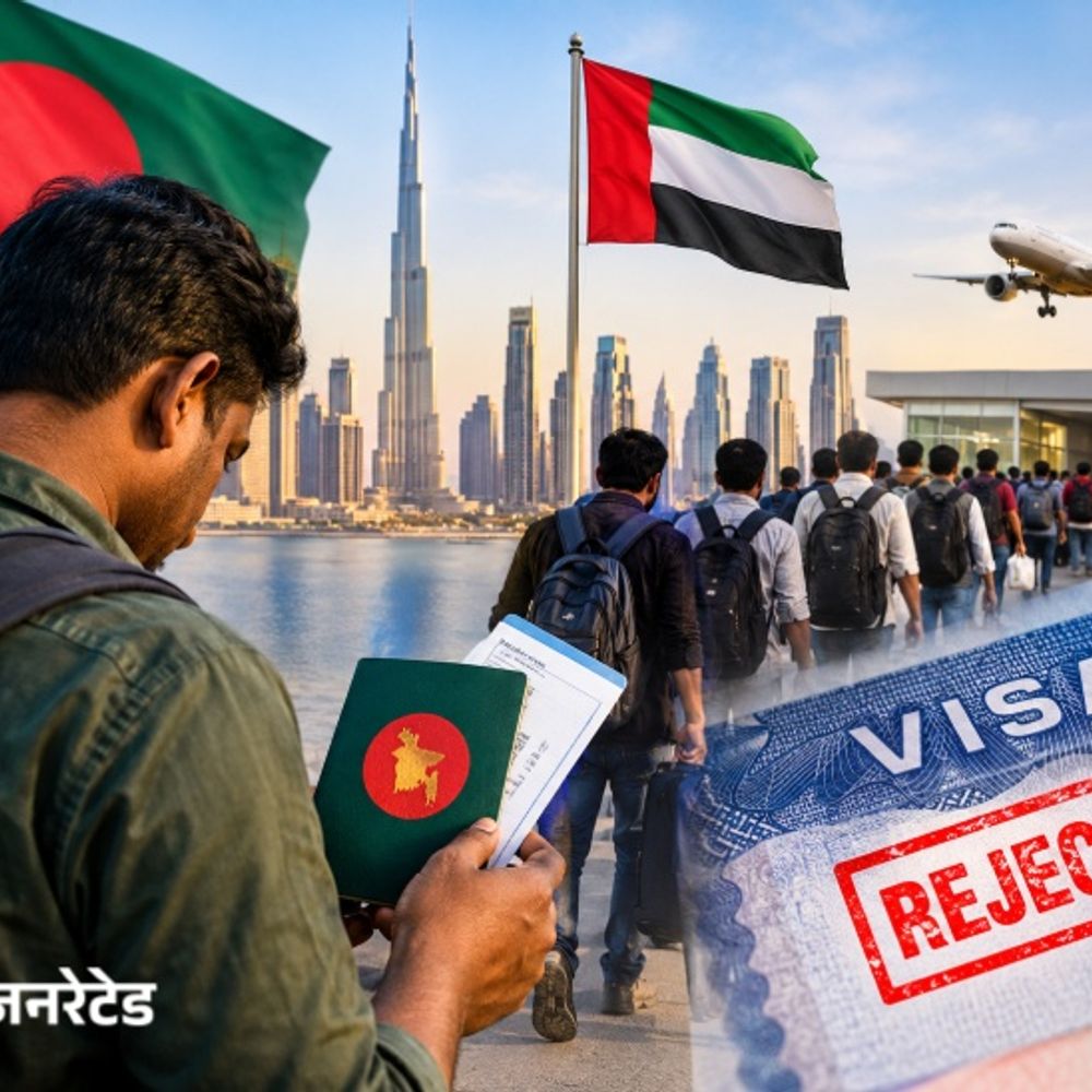 UAE ने 4 हजार बांग्लादेशियों का वीजा रद्द किया:छुट्टी पर घर लौटे लोग अब नहीं जा पा रहे; बांग्लादेश ने दोबारा जांच की मांग की